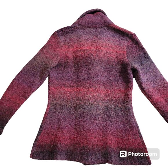 Women's Size XS Woolrich Deep Ruby Space Dye Jacket Wrap - Picture 3 of 6